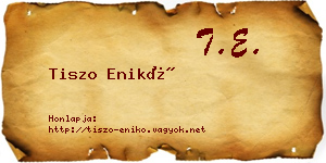 Tiszo Enikő névjegykártya